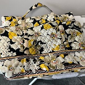 Vera Bradley Floral Quilted Women's Bag - Black and Yellow